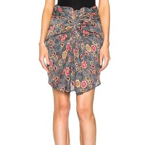 NEW Isabel Marant Etoile ‘Sevan’ Floral-Print Chiffon Skirt Sz XXS
